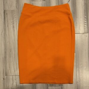 Vibrant Orange Women's Pencil Skirt